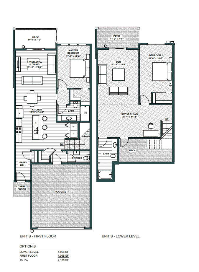 Unit A floor plan